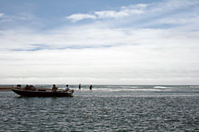 photo of the mouth of the Klamath River